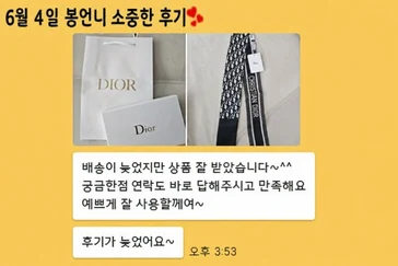 디올스카프  사진리뷰