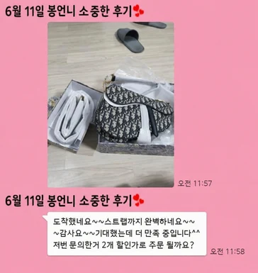 디올가방 사진리뷰